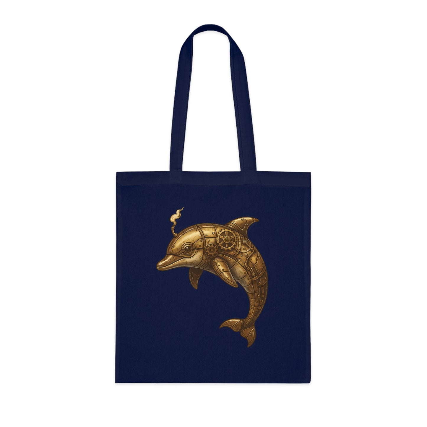 Steampunk Mechanical Dolphin Tote Bag