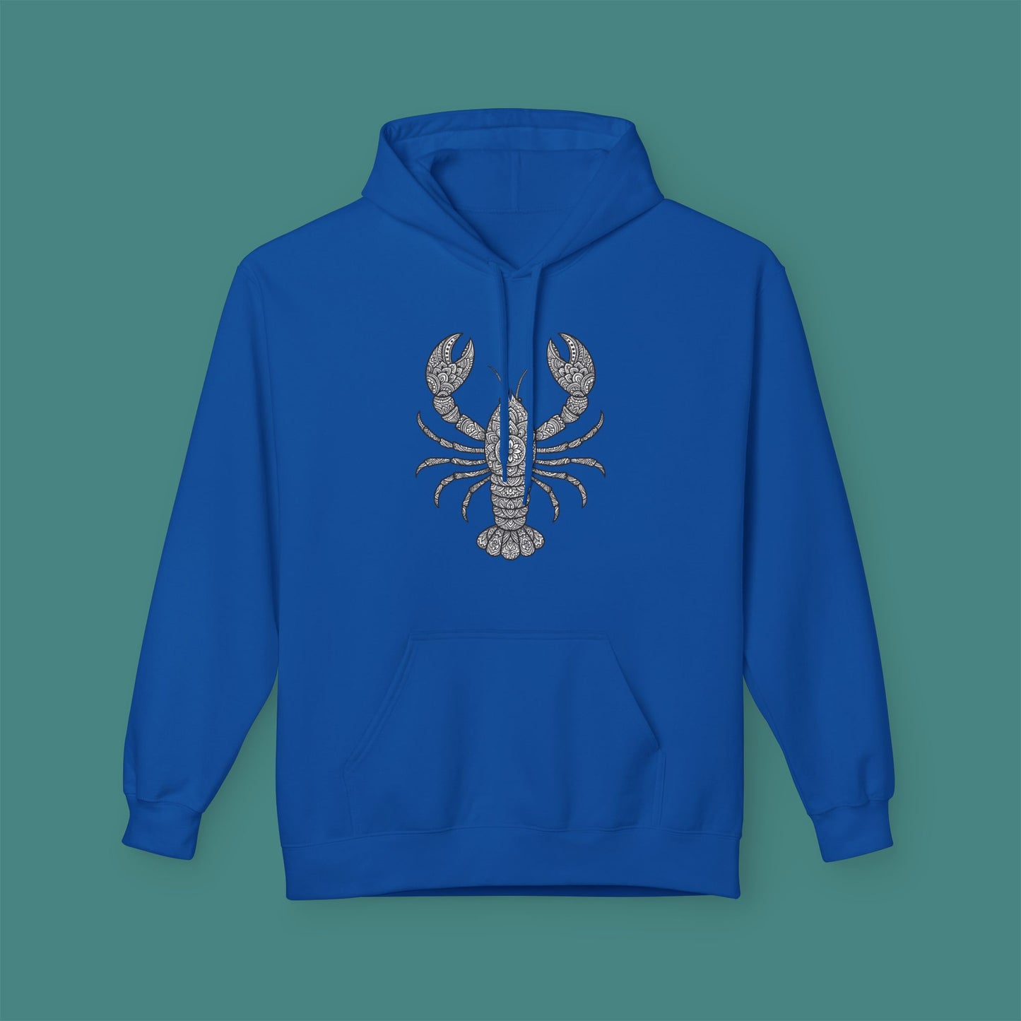 Intricate Mandala Lobster Fleece Unisex Hoodie
