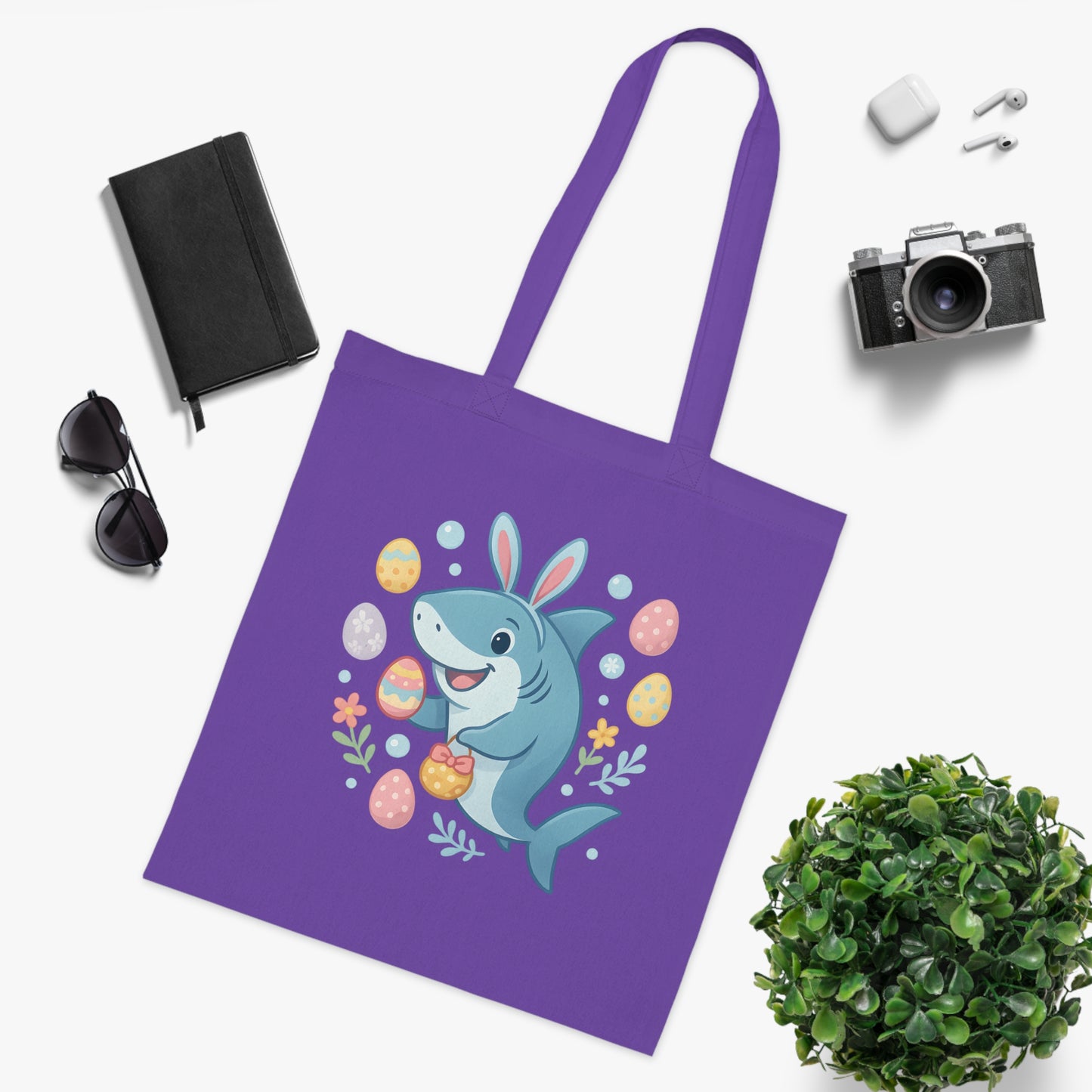 Easter Shark Tote Bag