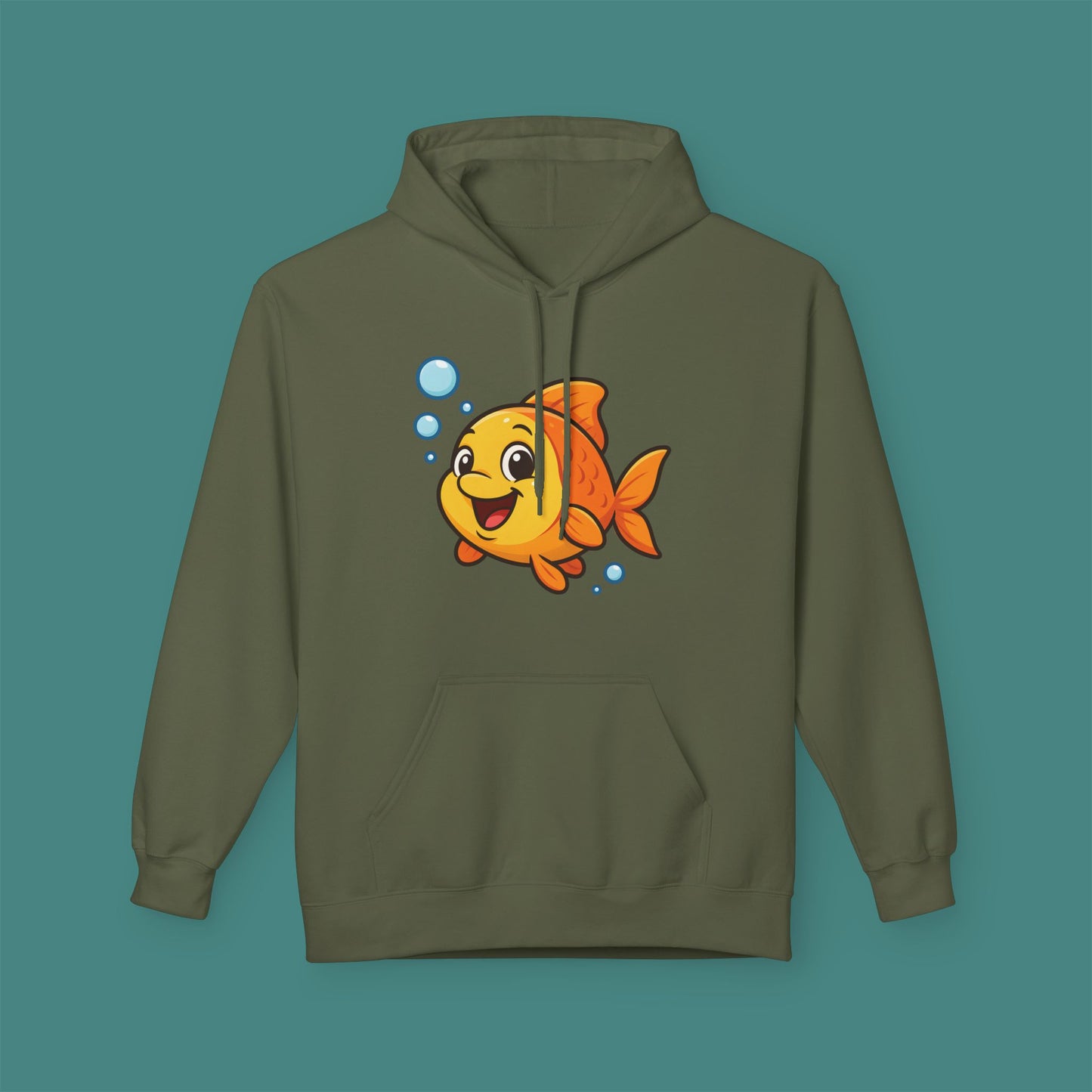 Cartoon Cute Fish Fleece Unisex Hoodie