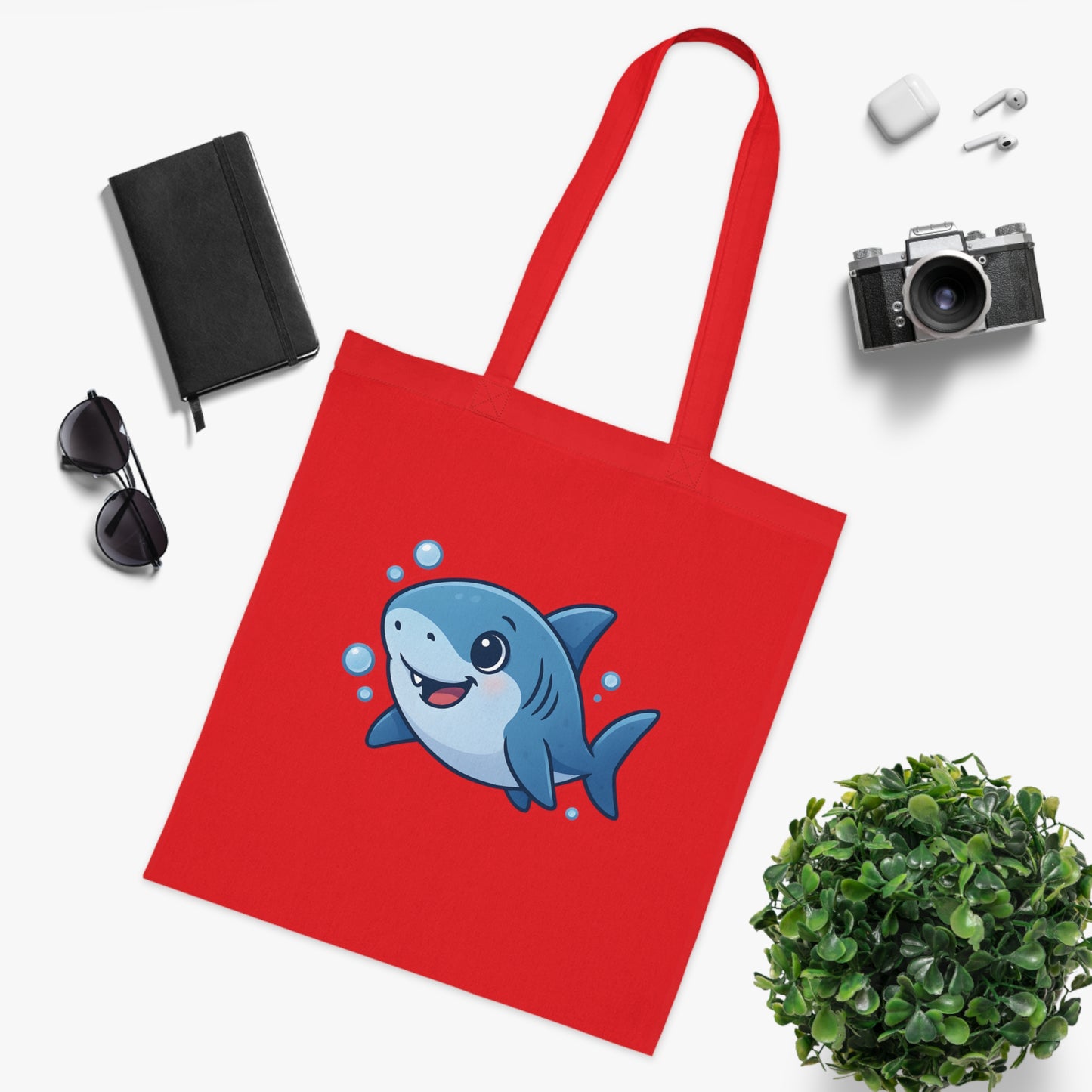 Cartoon Cute Shark Tote Bag