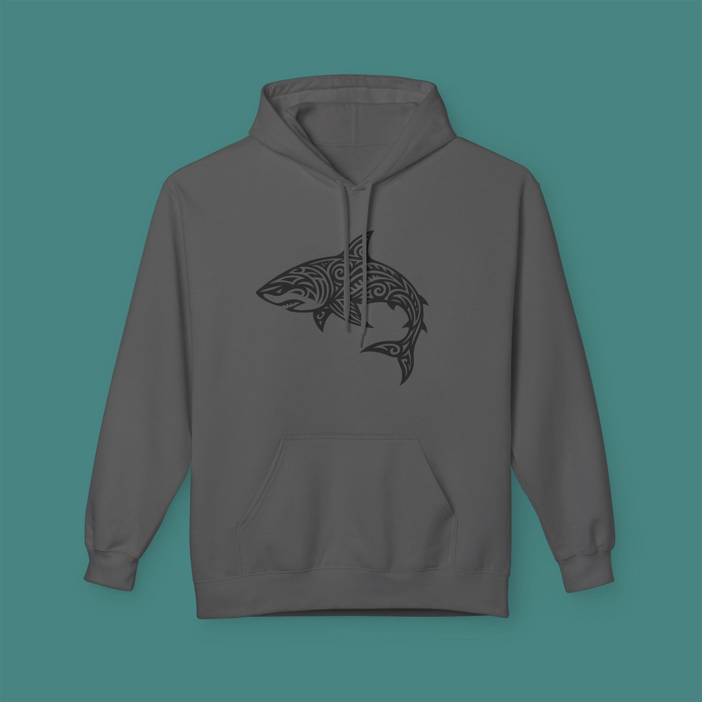 Tribal Tattoo Shark Fleece Unisex Hoodie