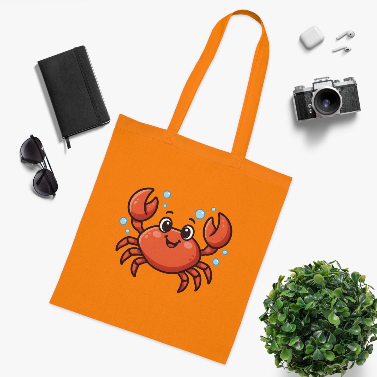Cartoon Cute Crab Tote Bag