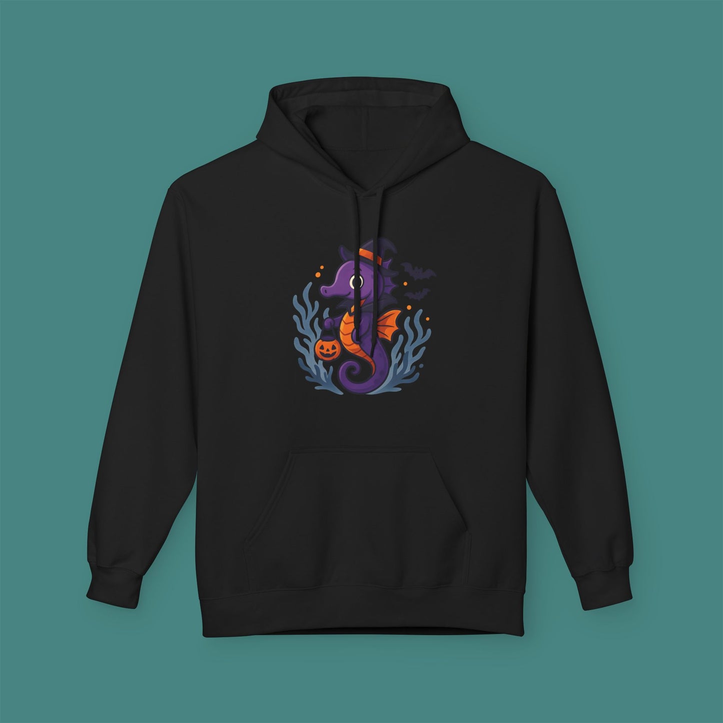 Halloween Seahorse Fleece Unisex Hoodie