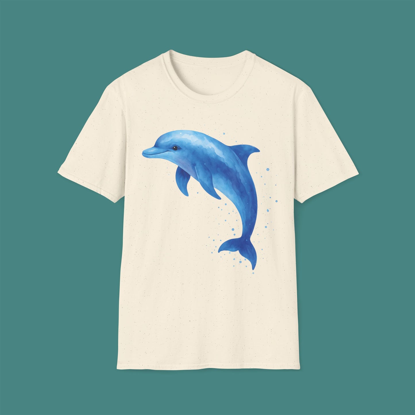 Watercolor Splash Dolphin Unisex T-Shirt