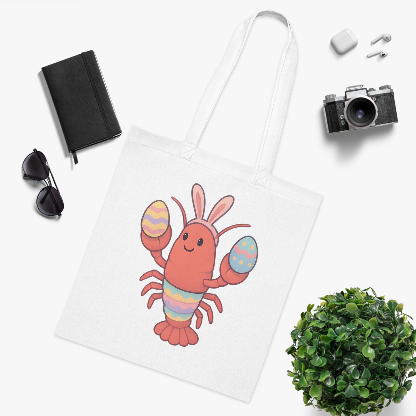 Easter Lobster Tote Bag