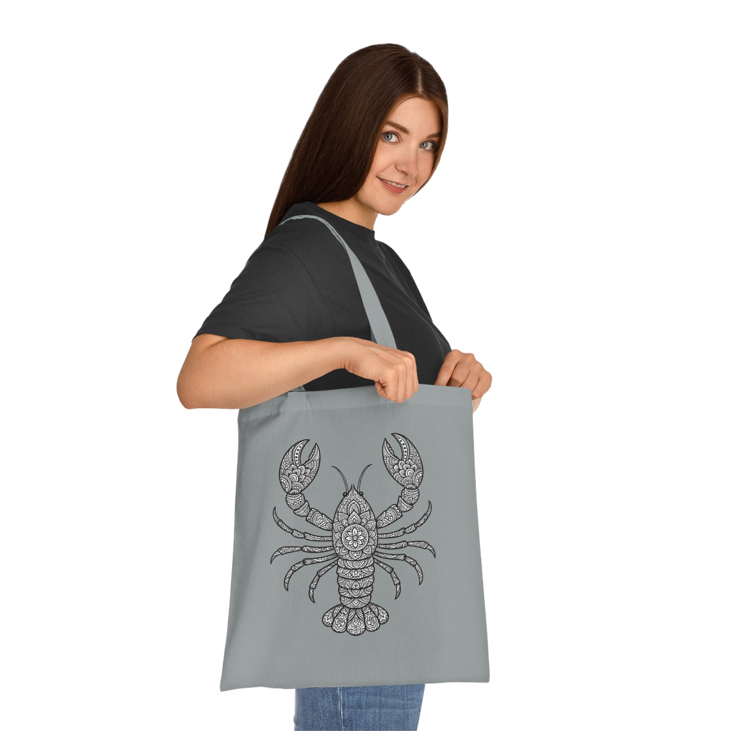 Intricate Mandala Lobster Tote Bag