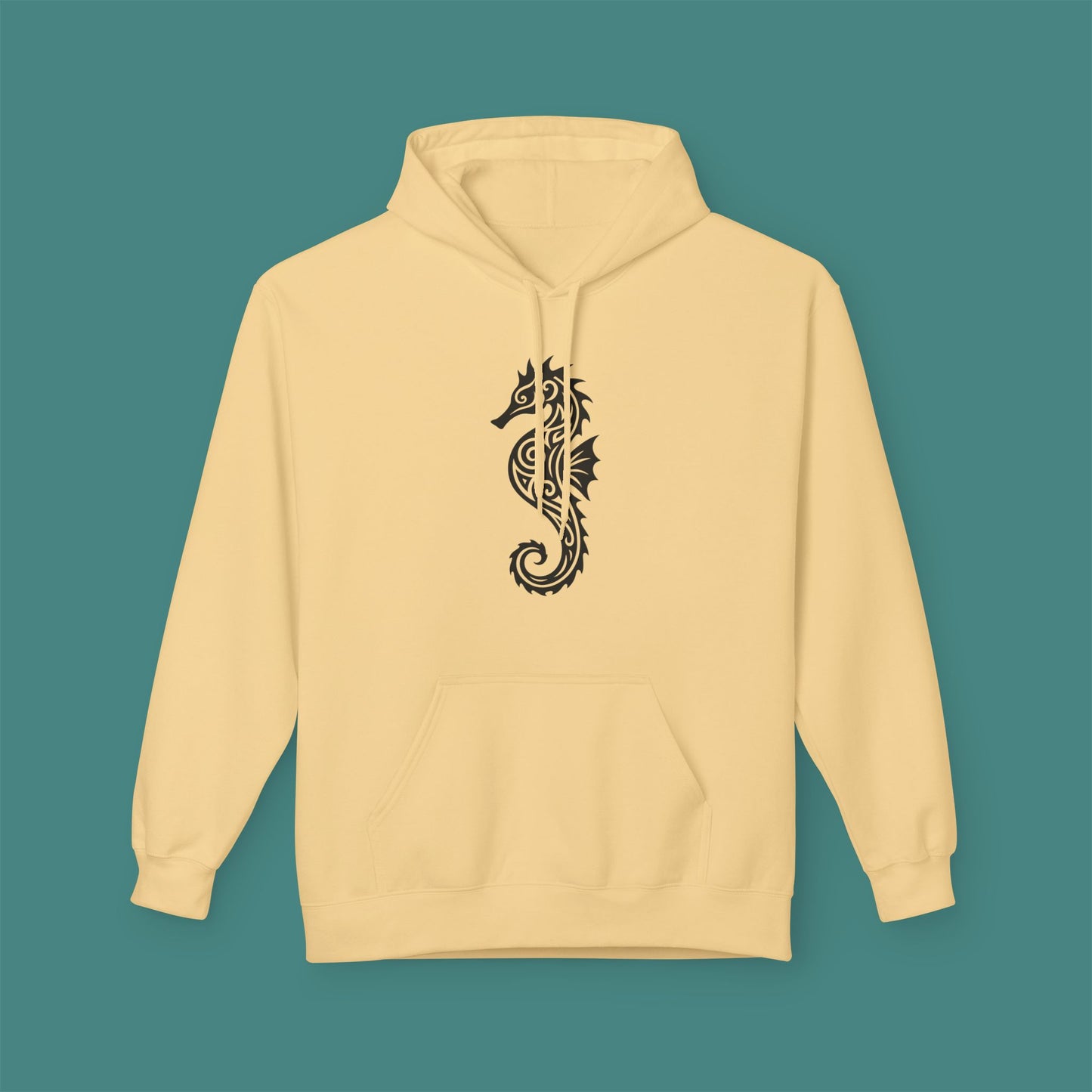 Tribal Tattoo Seahorse Fleece Unisex Hoodie