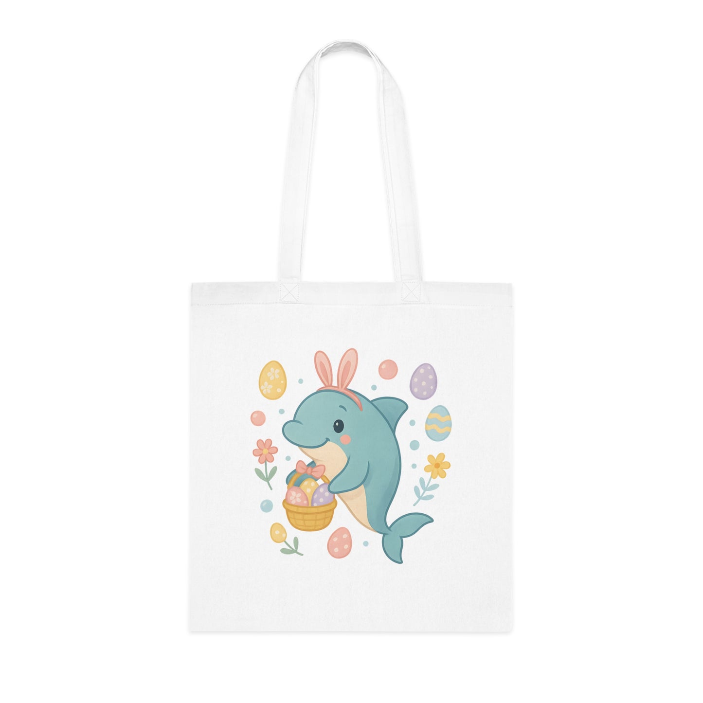 Easter Dolphin Tote Bag