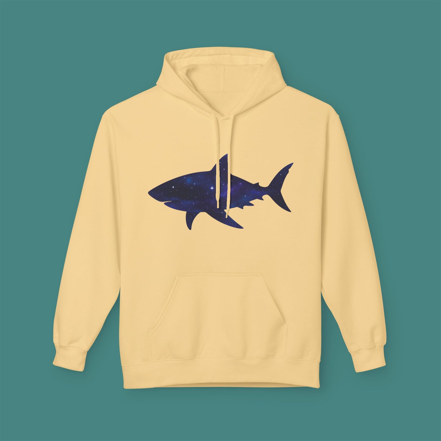 Cosmic Galaxy Shark Fleece Unisex Hoodie