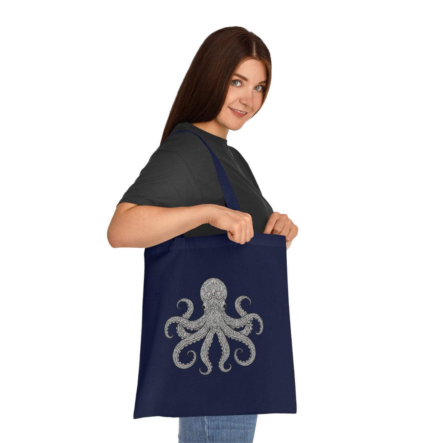Intricate Mandala Octopus Tote Bag