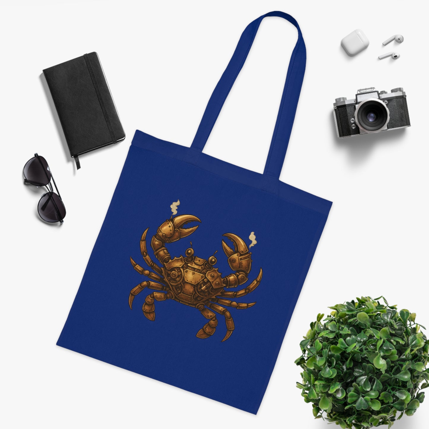 Steampunk Mechanical Crab Tote Bag