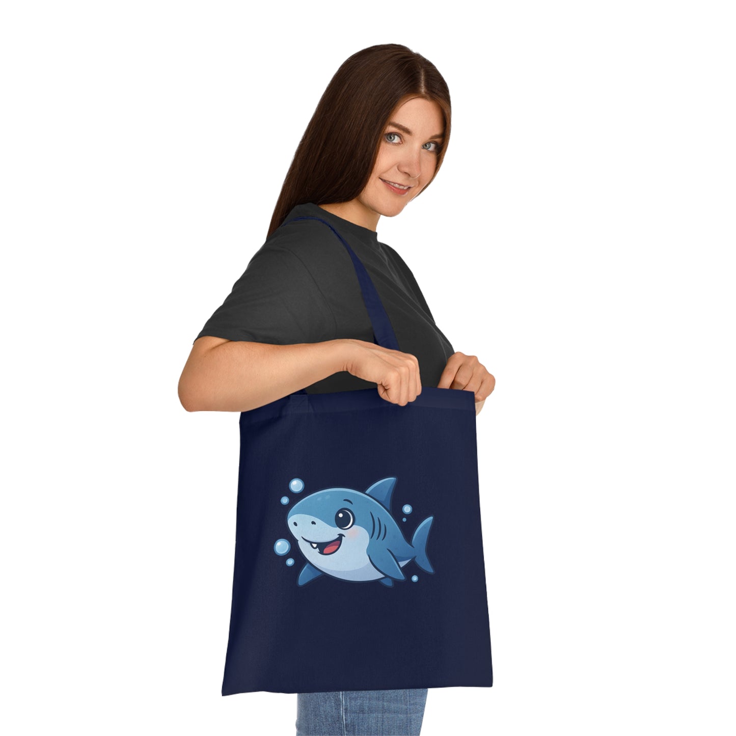 Cartoon Cute Shark Tote Bag