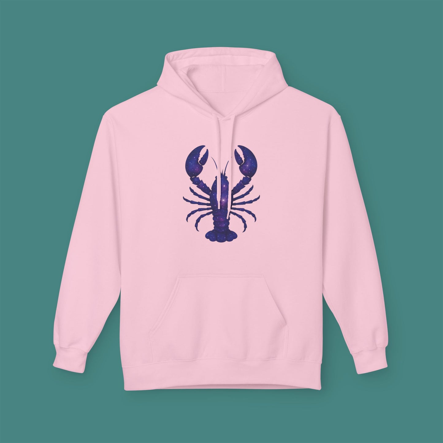 Cosmic Galaxy Lobster Fleece Unisex Hoodie