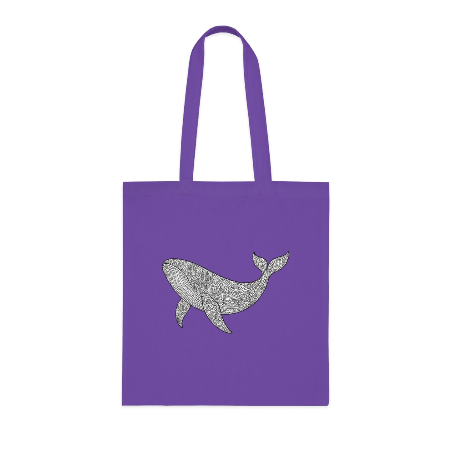 Intricate Mandala Whale Tote Bag