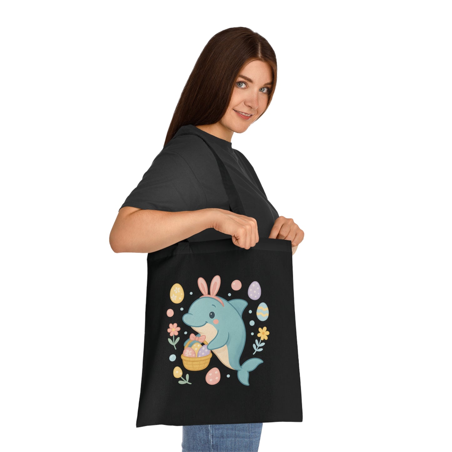 Easter Dolphin Tote Bag