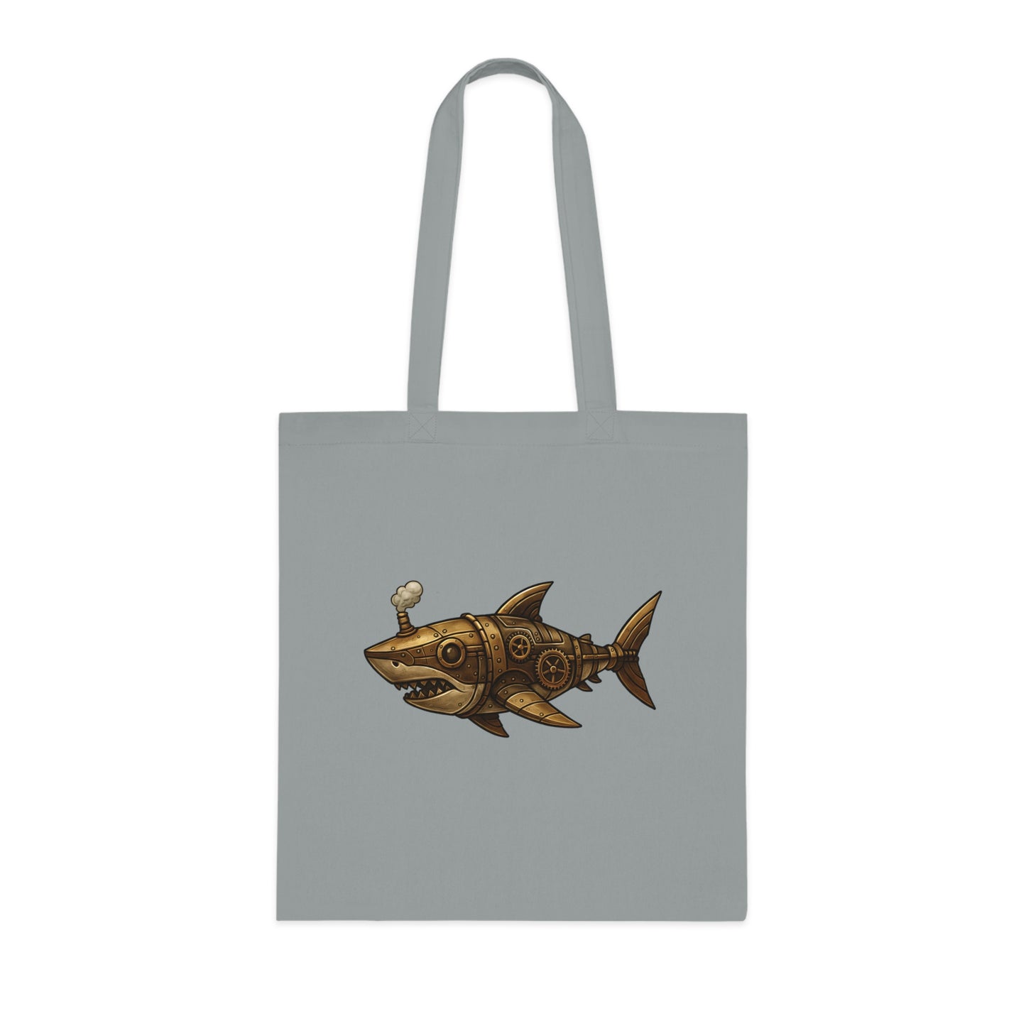 Steampunk Mechanical Shark Tote Bag