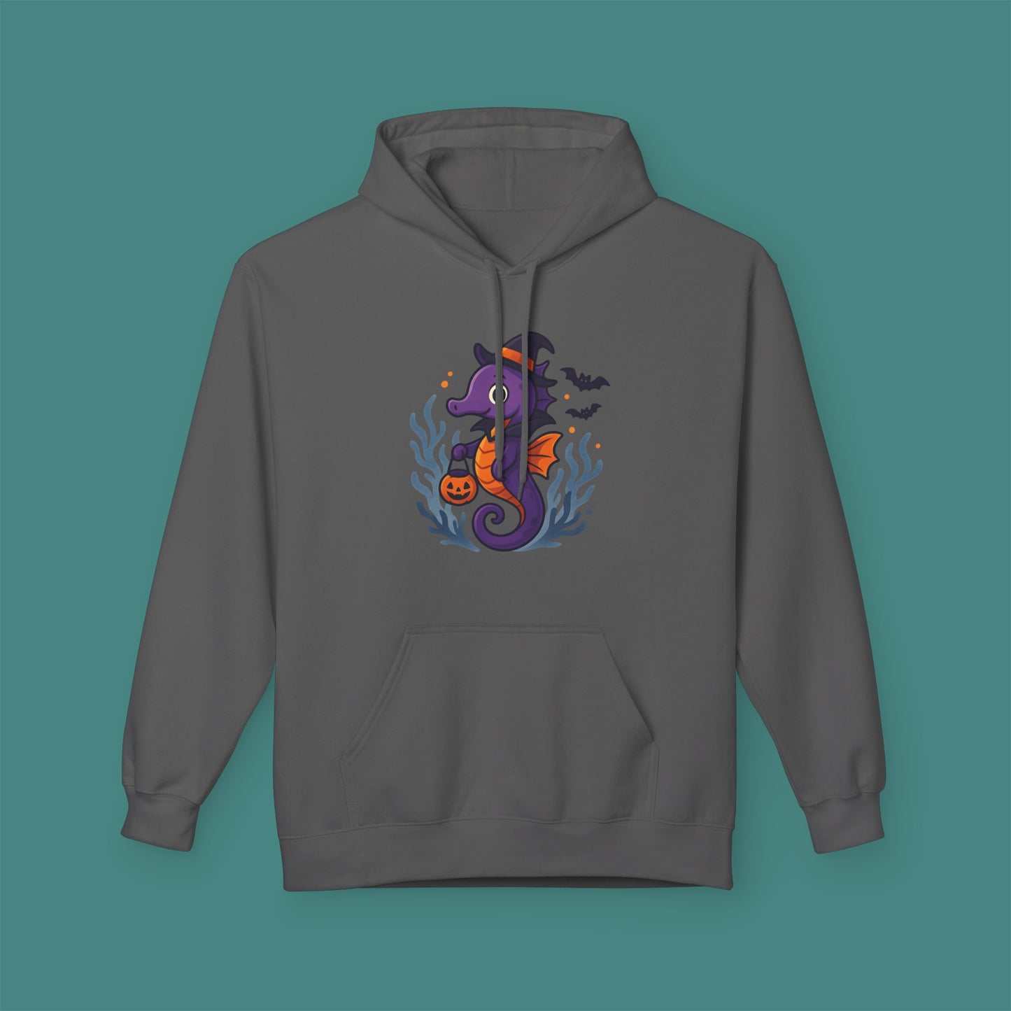 Halloween Seahorse Fleece Unisex Hoodie