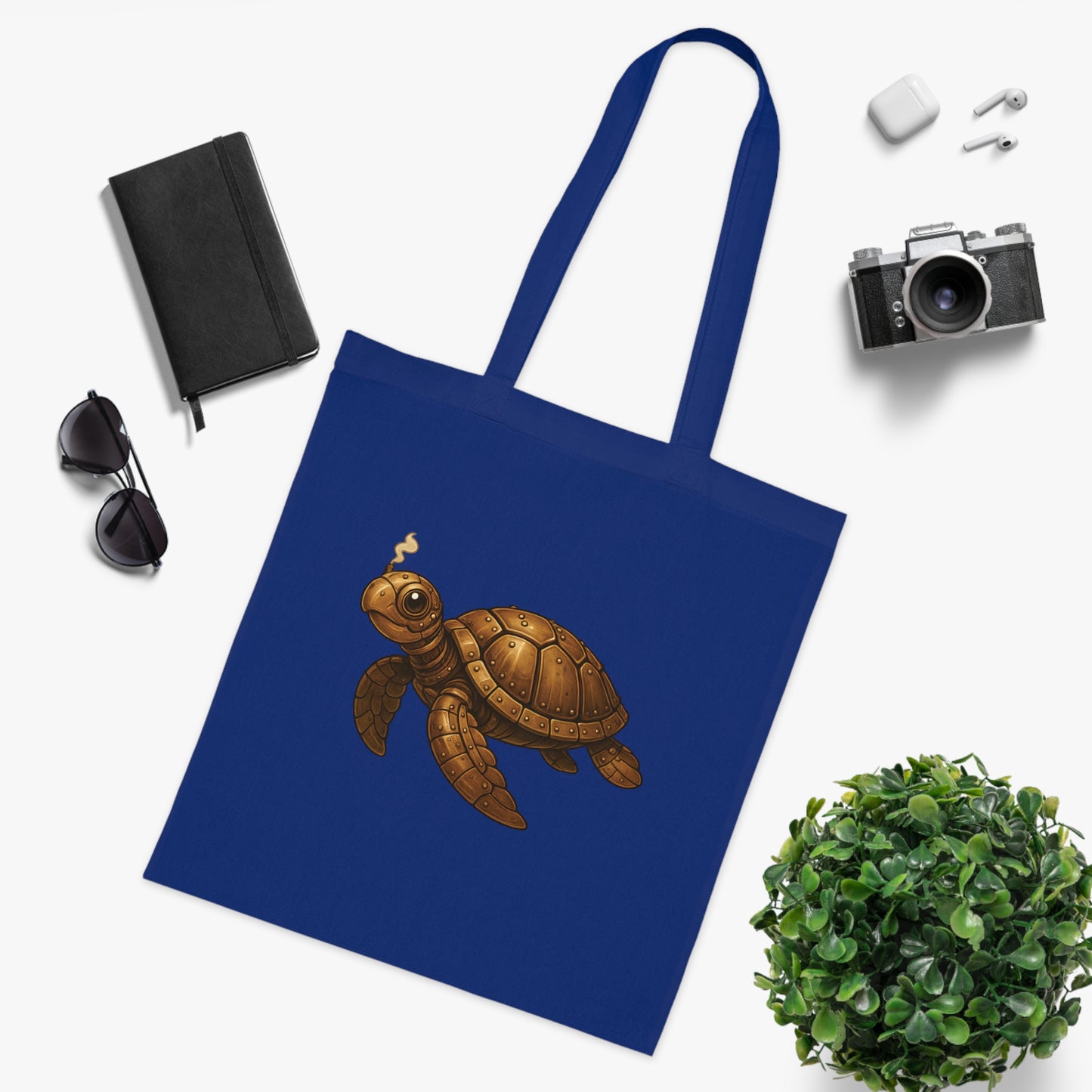 Steampunk Mechanical Turtle Tote Bag