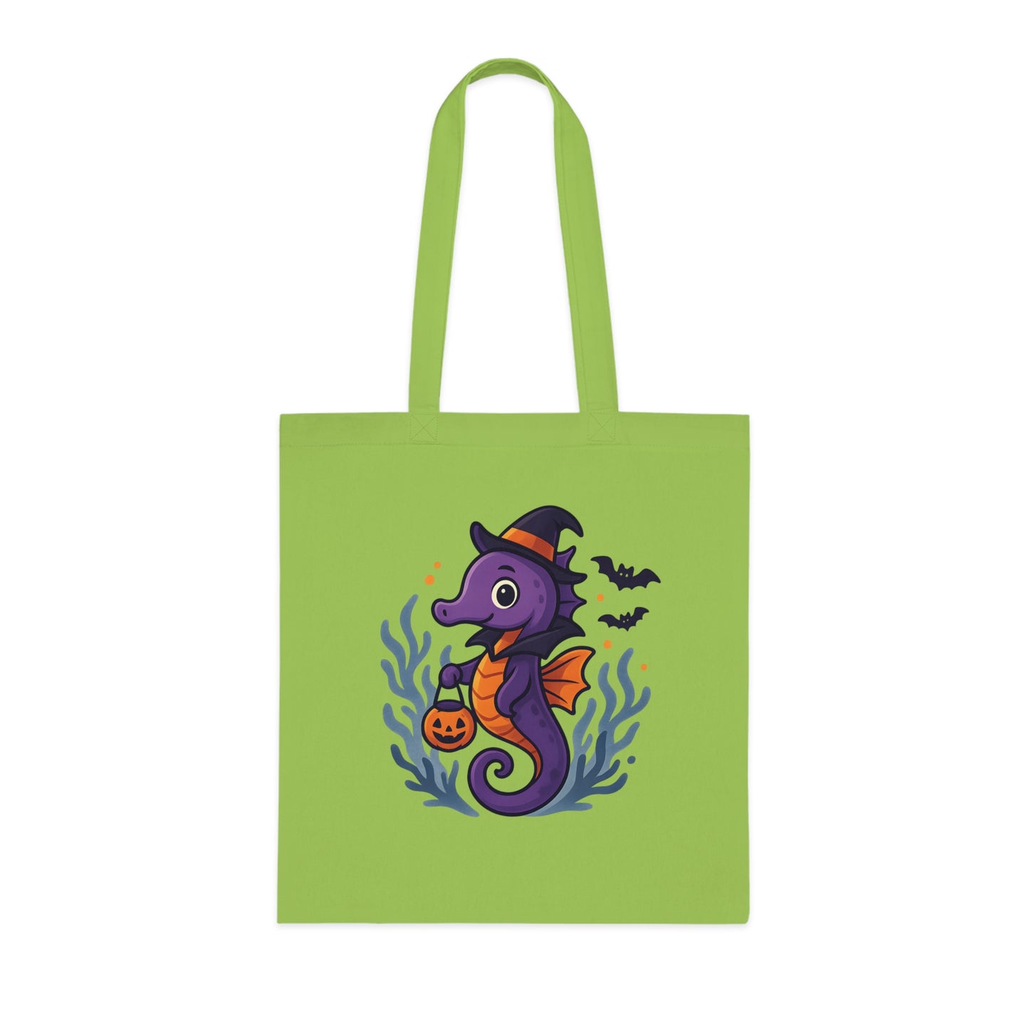 Halloween Seahorse Tote Bag