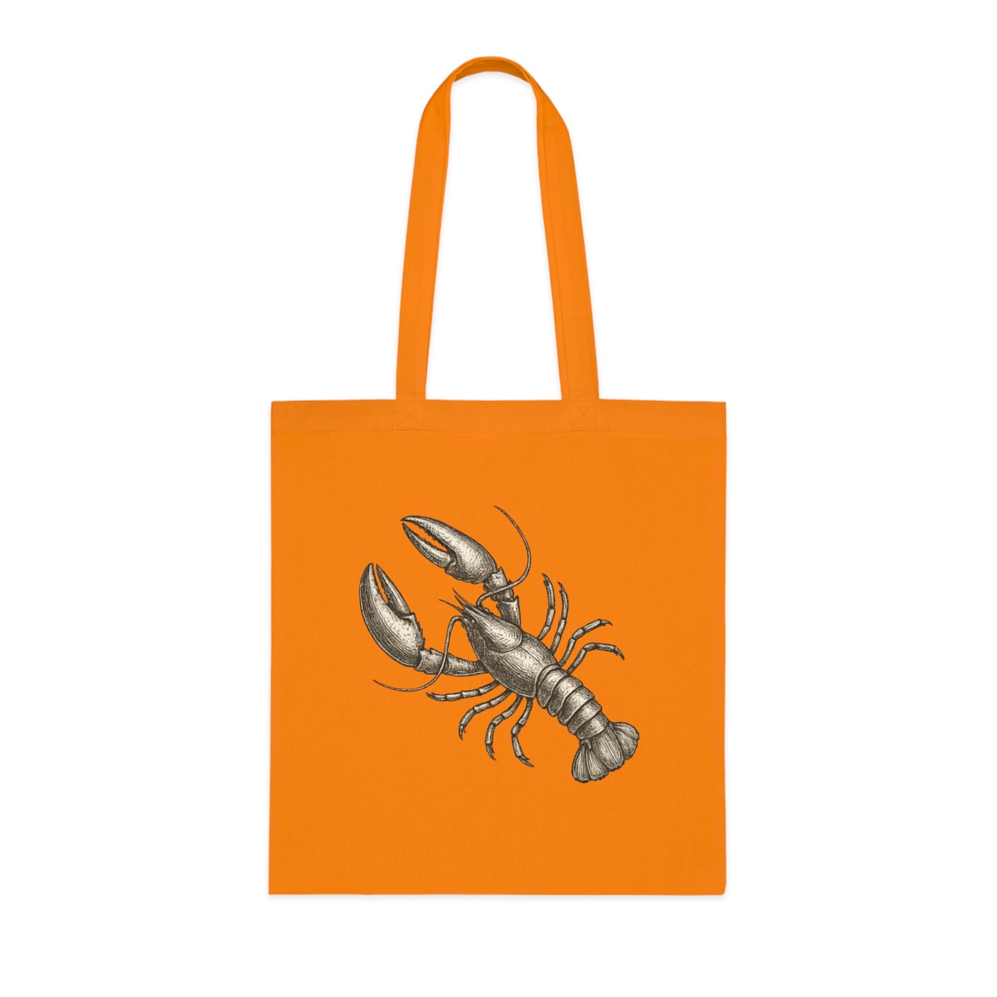 Vintage Etching Lobster Tote Bag