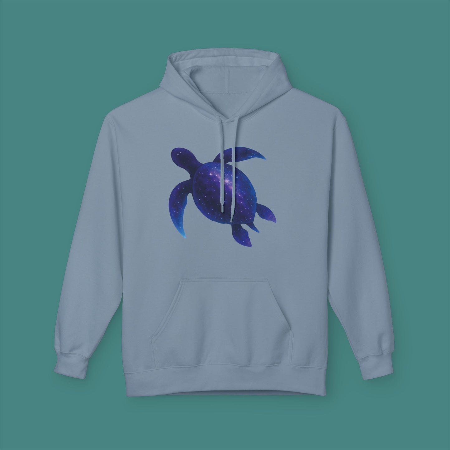 Cosmic Galaxy Turtle Fleece Unisex Hoodie