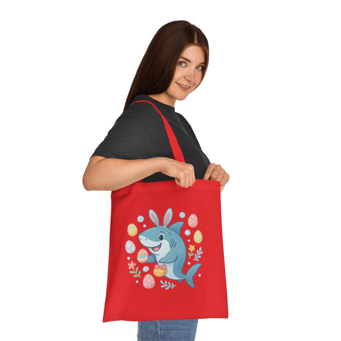 Easter Shark Tote Bag