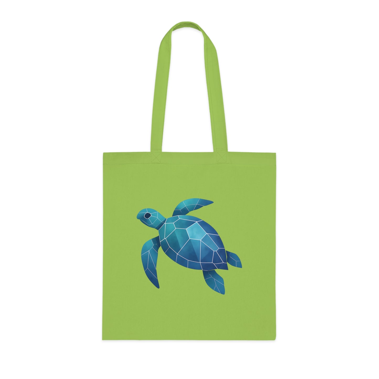 Geometric Polygon Turtle Tote Bag
