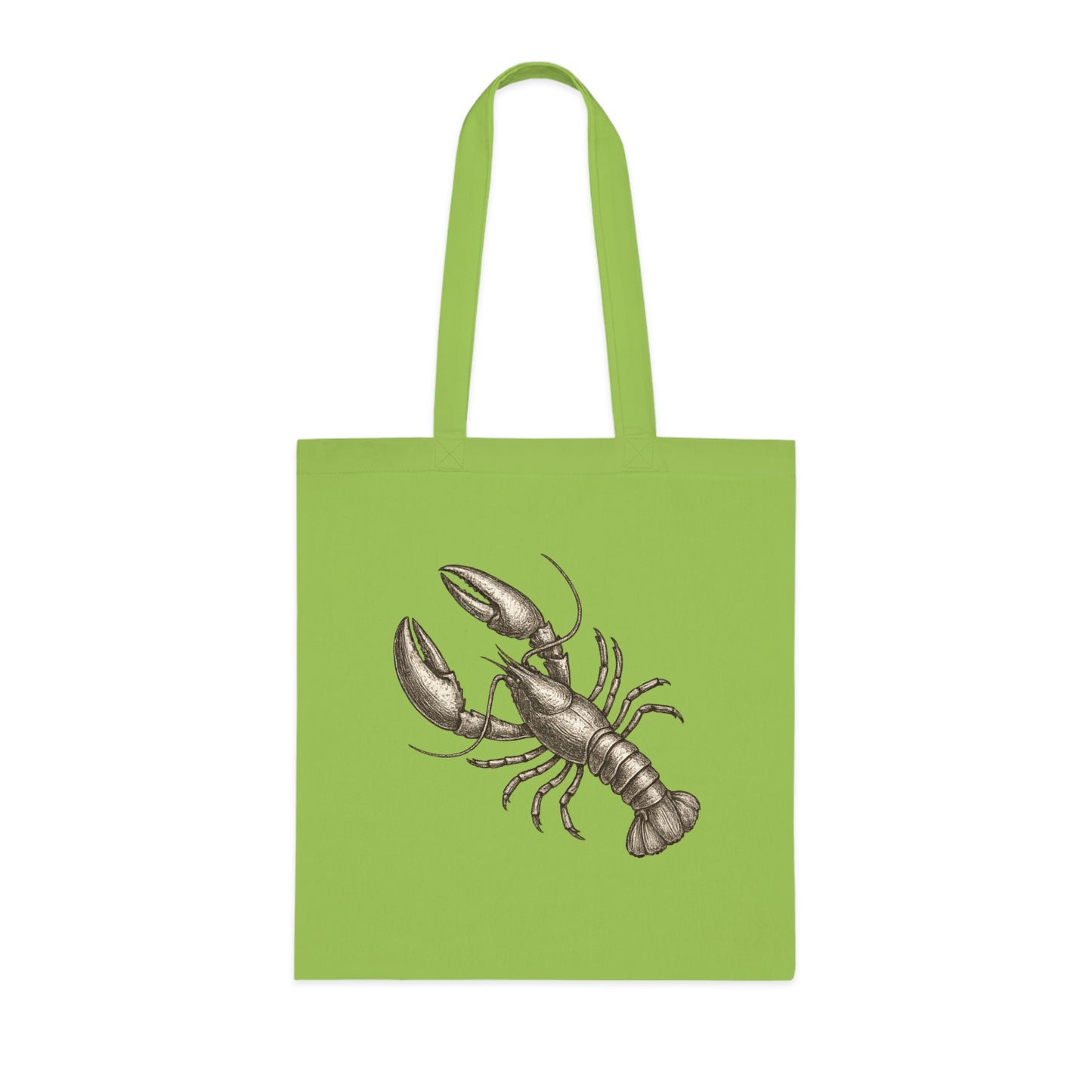 Vintage Etching Lobster Tote Bag