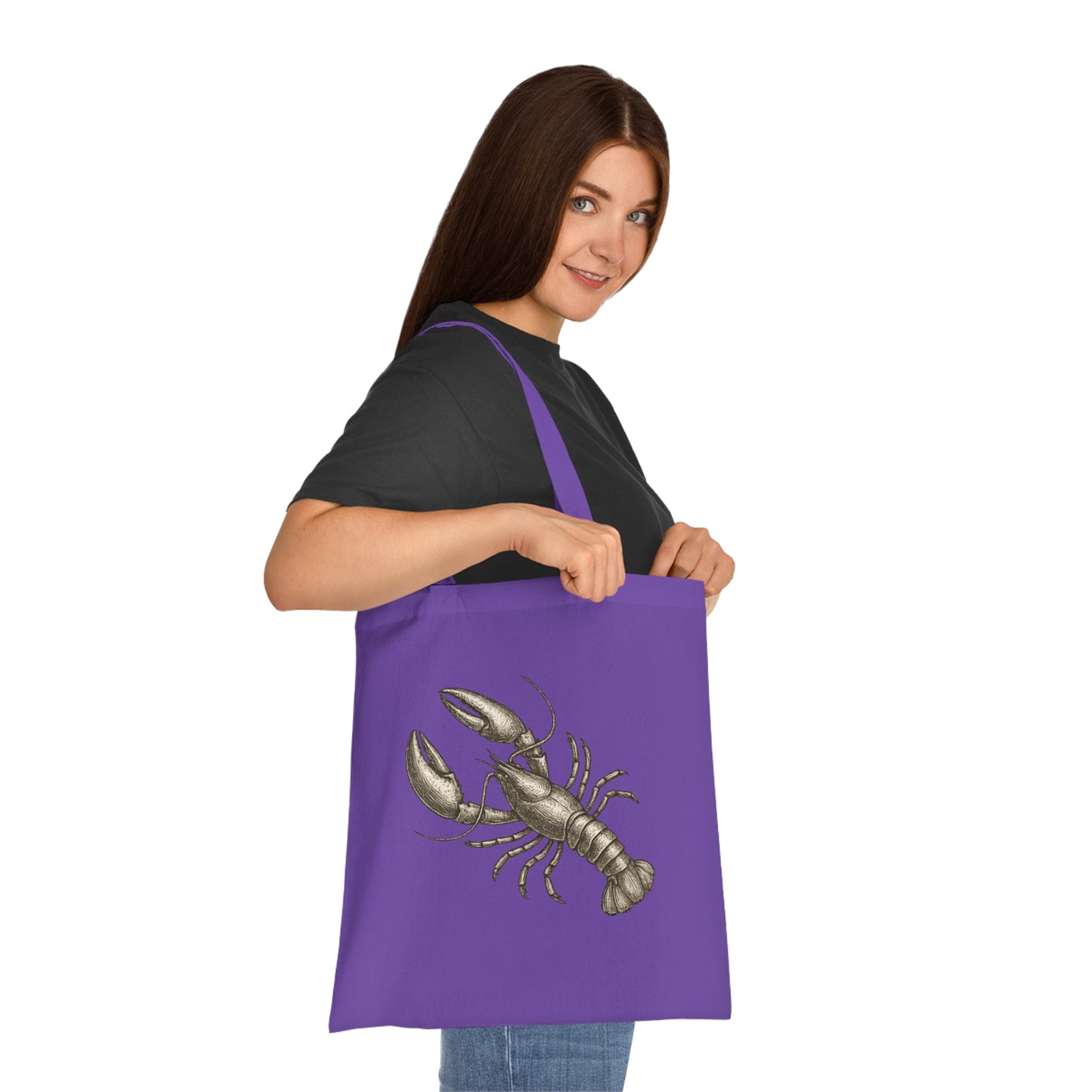 Vintage Etching Lobster Tote Bag