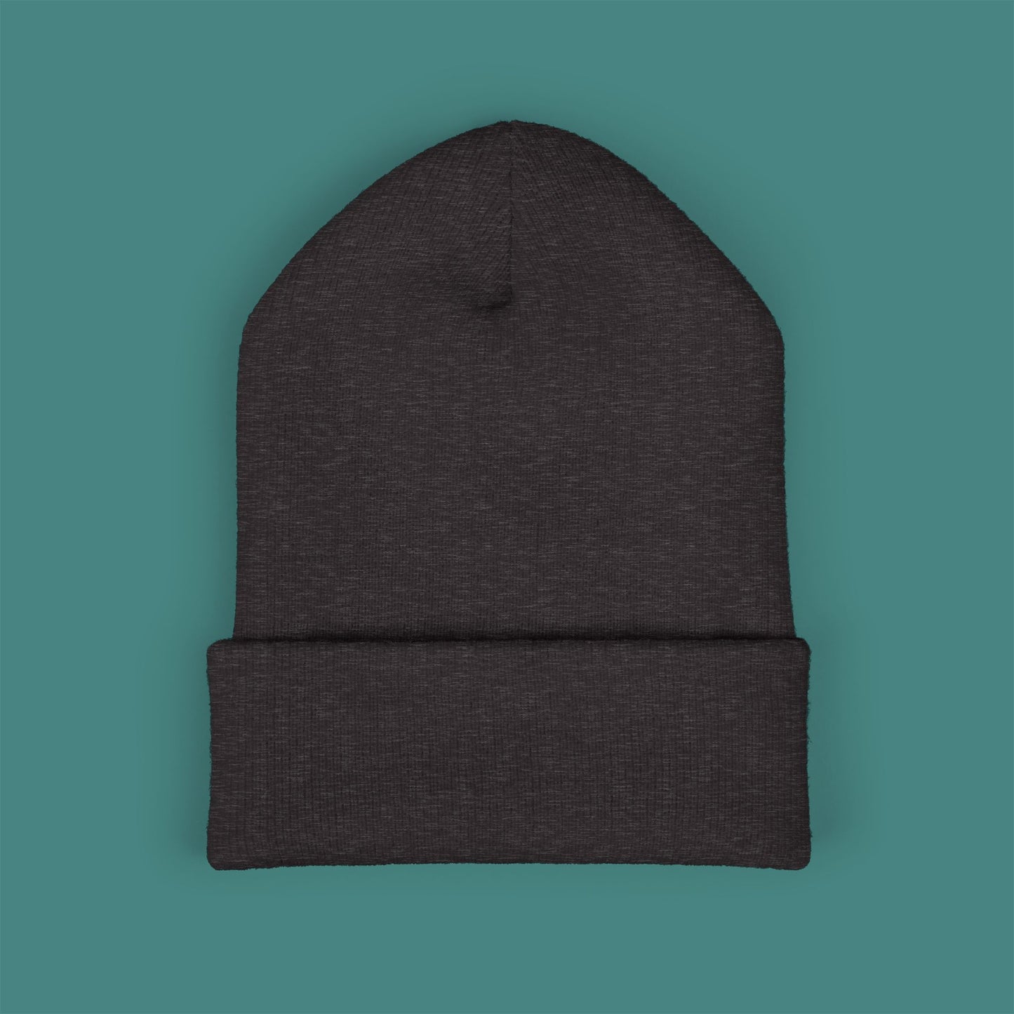 Geometric Polygon Turtle Embroidered Beanie