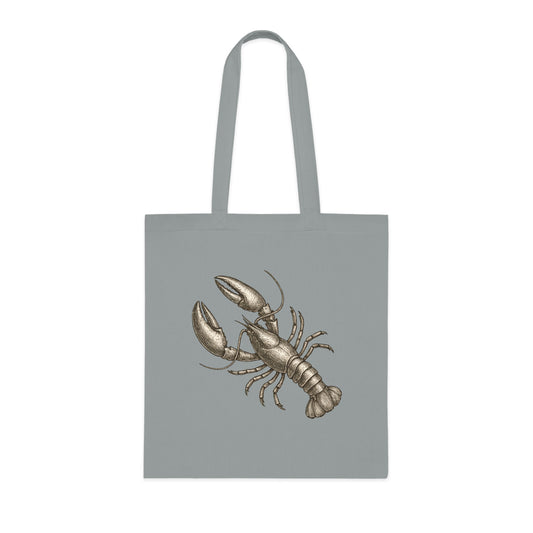 Vintage Etching Lobster Tote Bag