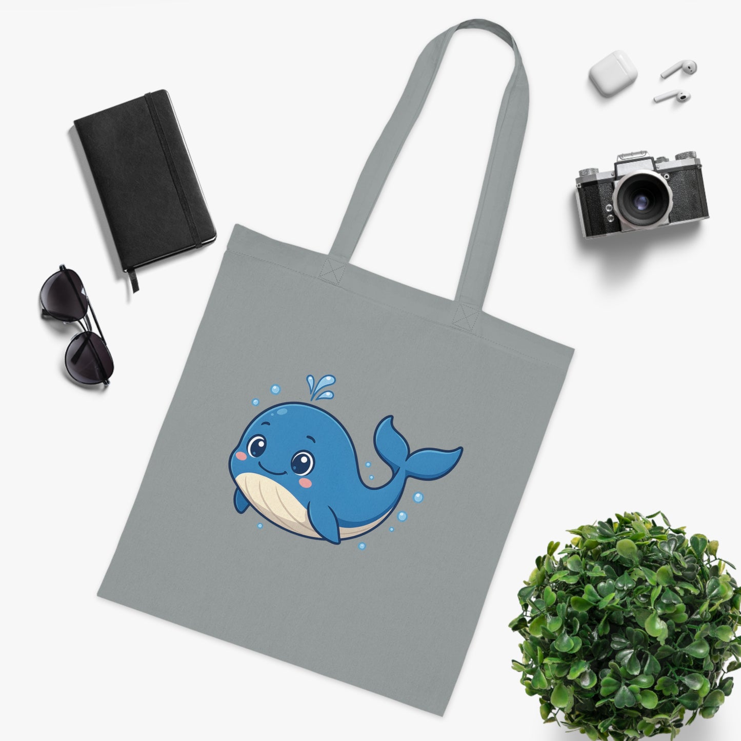 Cartoon Cute Whale Tote Bag