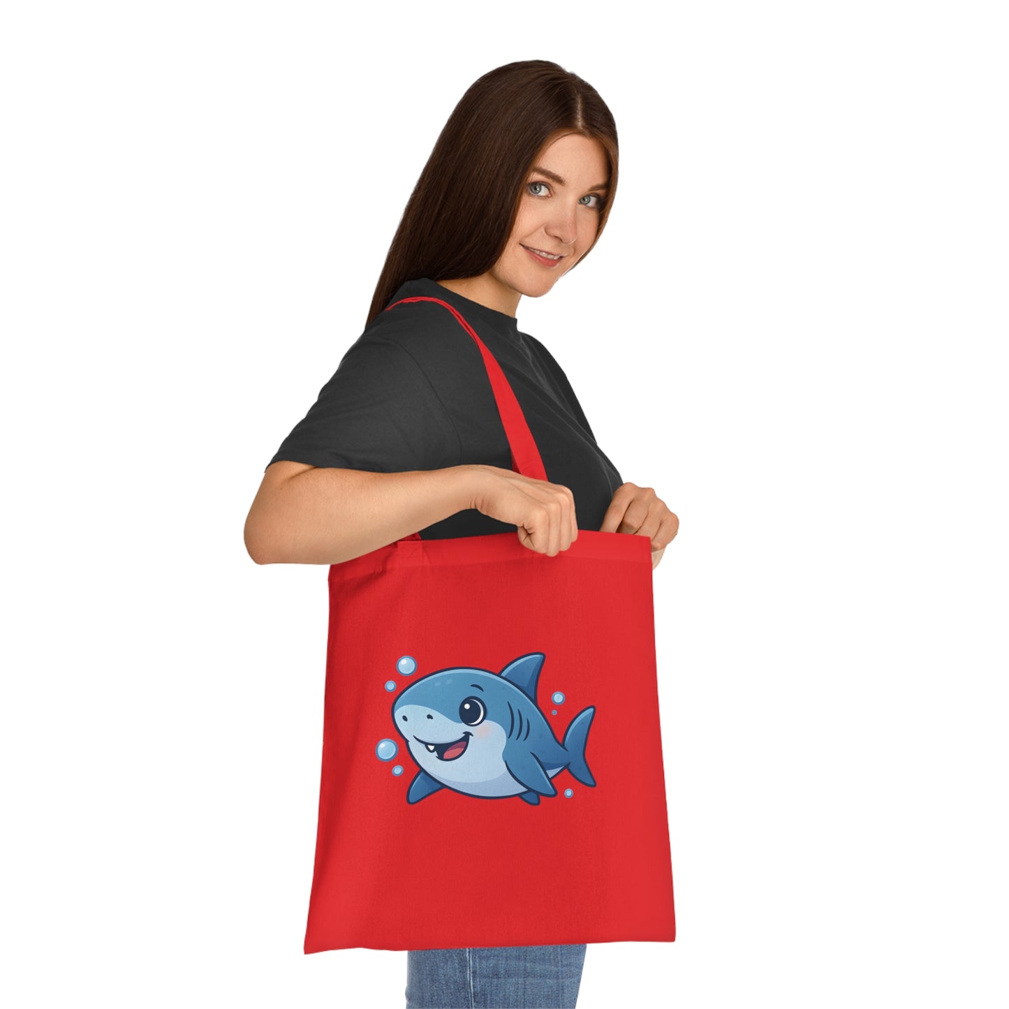 Cartoon Cute Shark Tote Bag