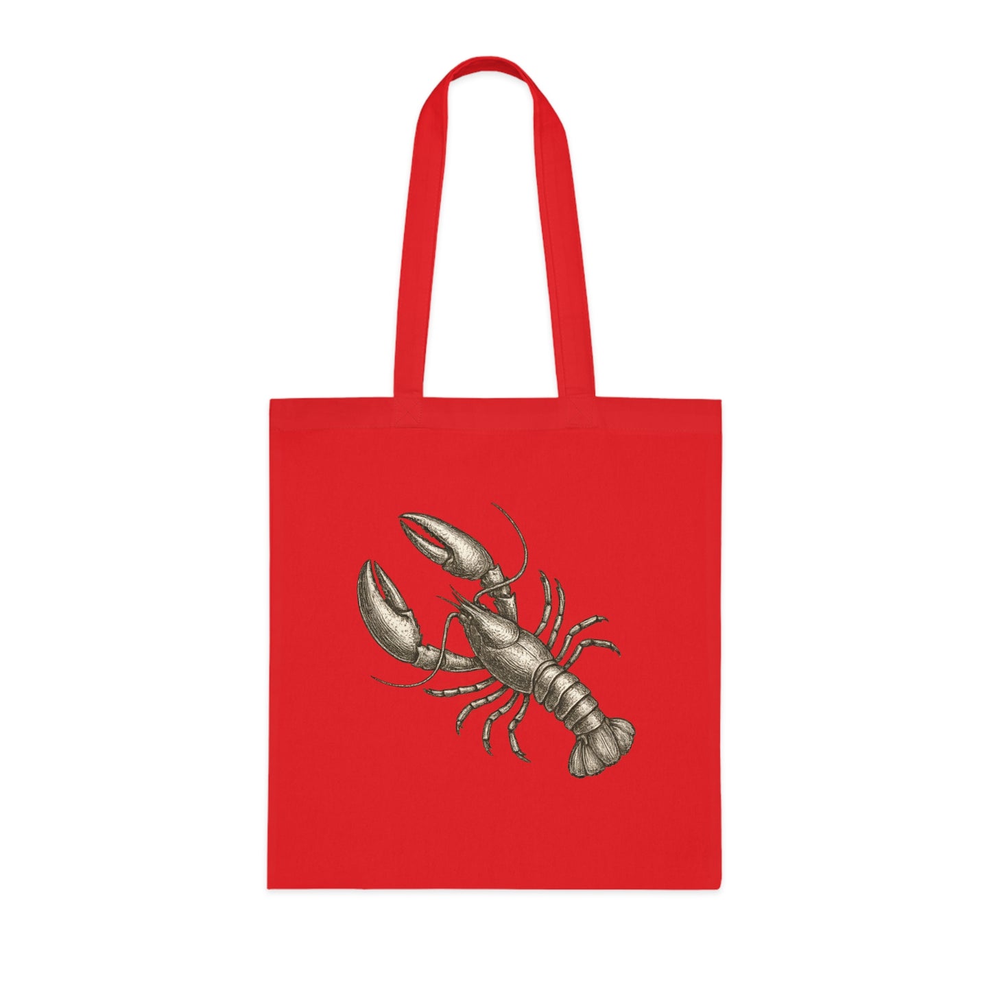 Vintage Etching Lobster Tote Bag