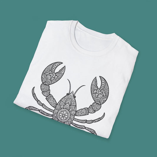 Intricate Mandala Lobster Unisex T-Shirt