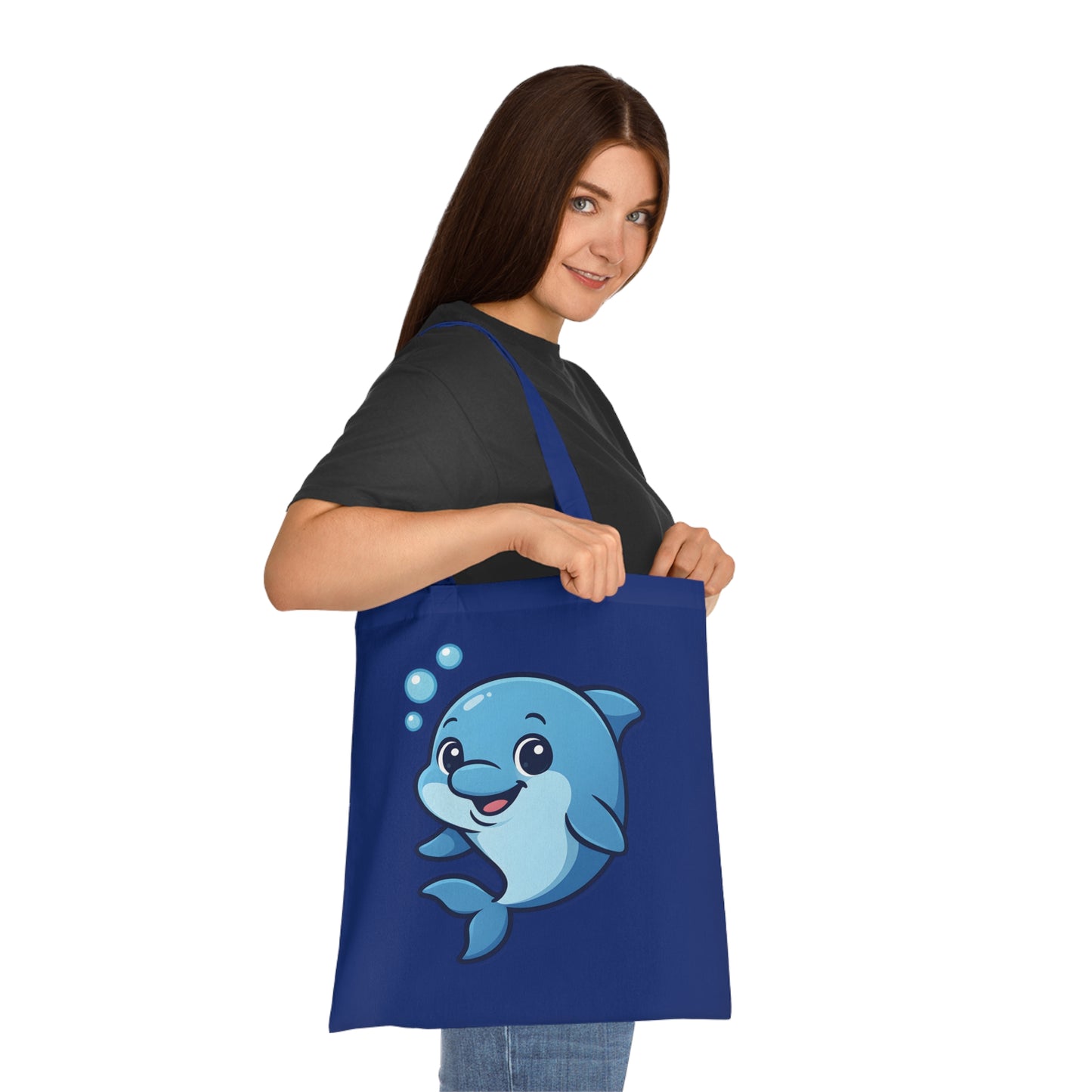 Cartoon Cute Dolphin Tote Bag