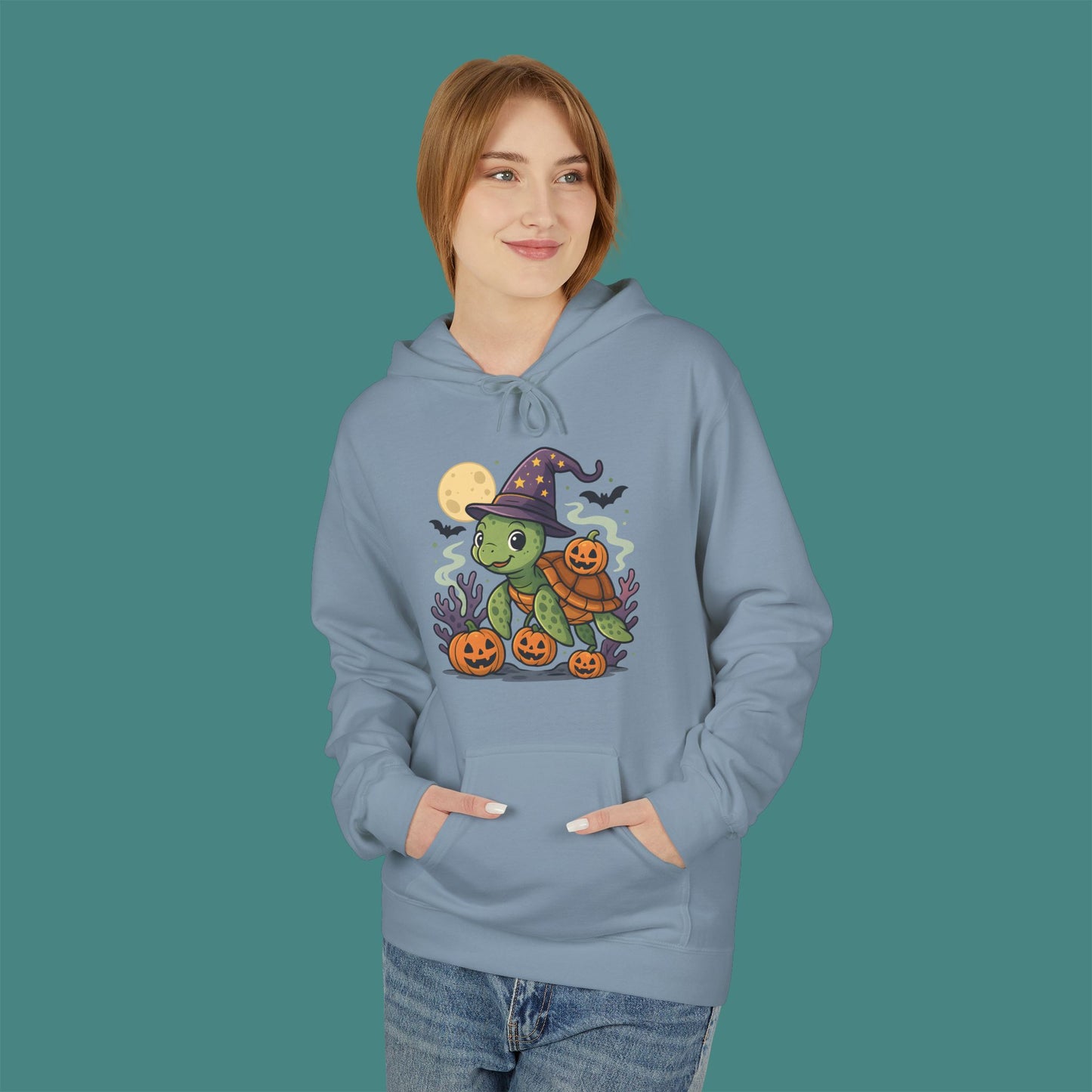 Halloween Turtle Fleece Unisex Hoodie