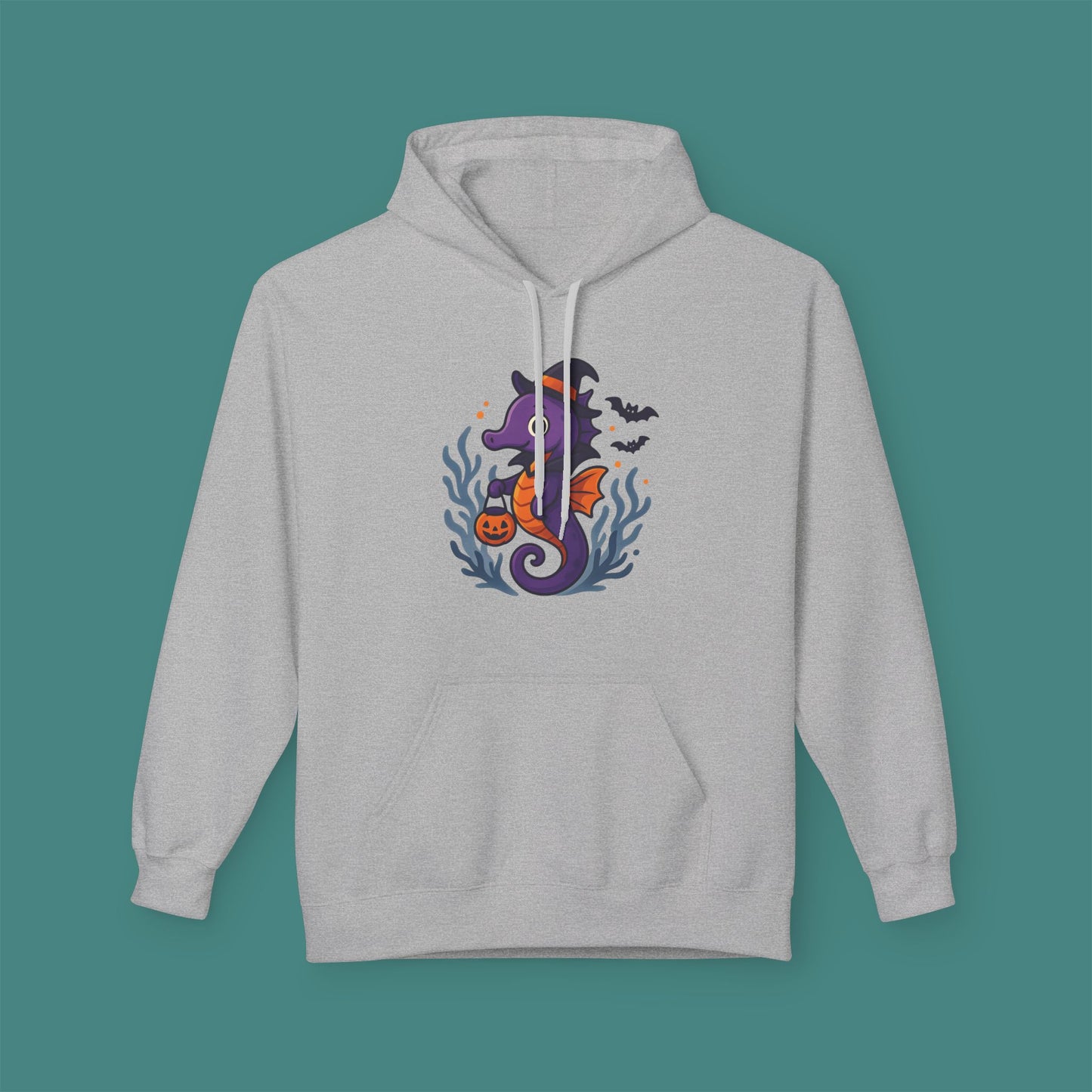 Halloween Seahorse Fleece Unisex Hoodie