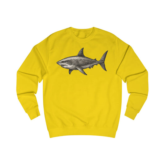 Vintage Etching Shark Unisex Sweatshirt
