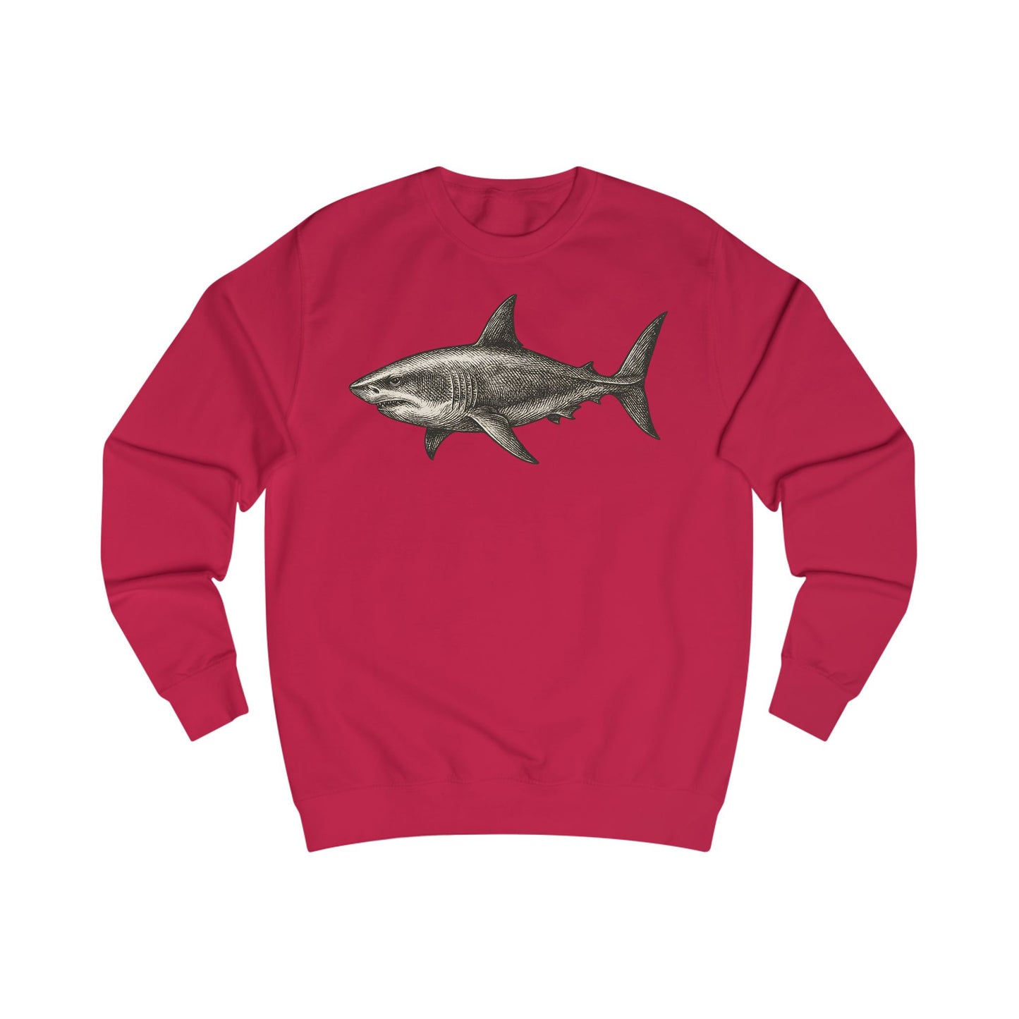 Vintage Etching Shark Unisex Sweatshirt