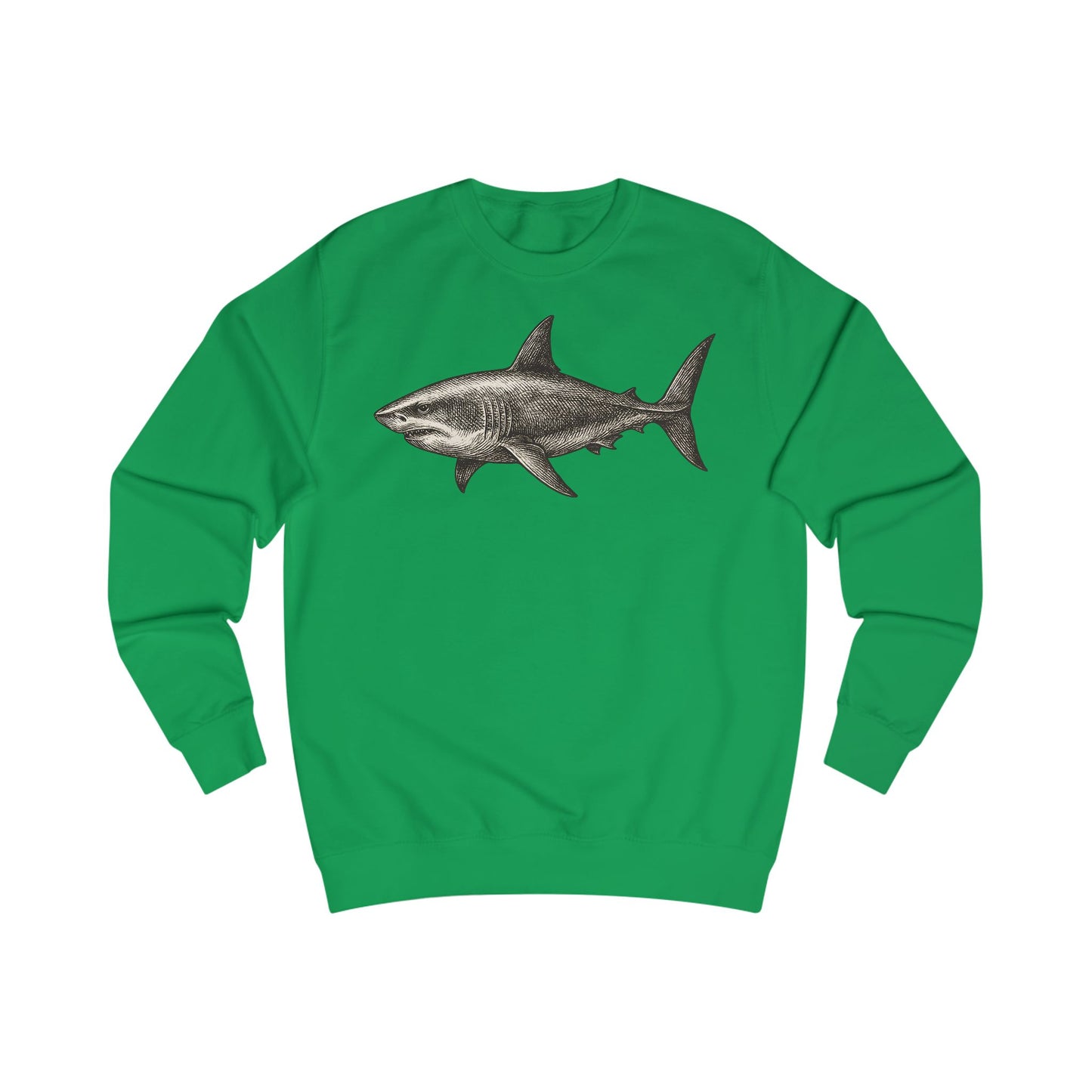 Vintage Etching Shark Unisex Sweatshirt