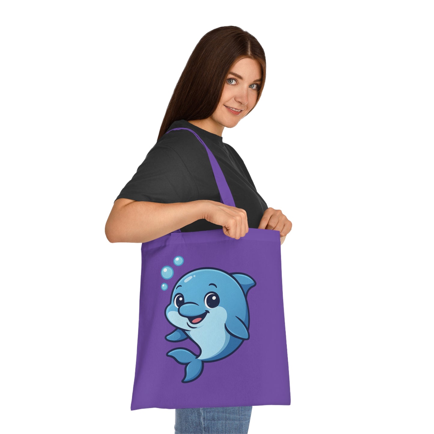 Cartoon Cute Dolphin Tote Bag