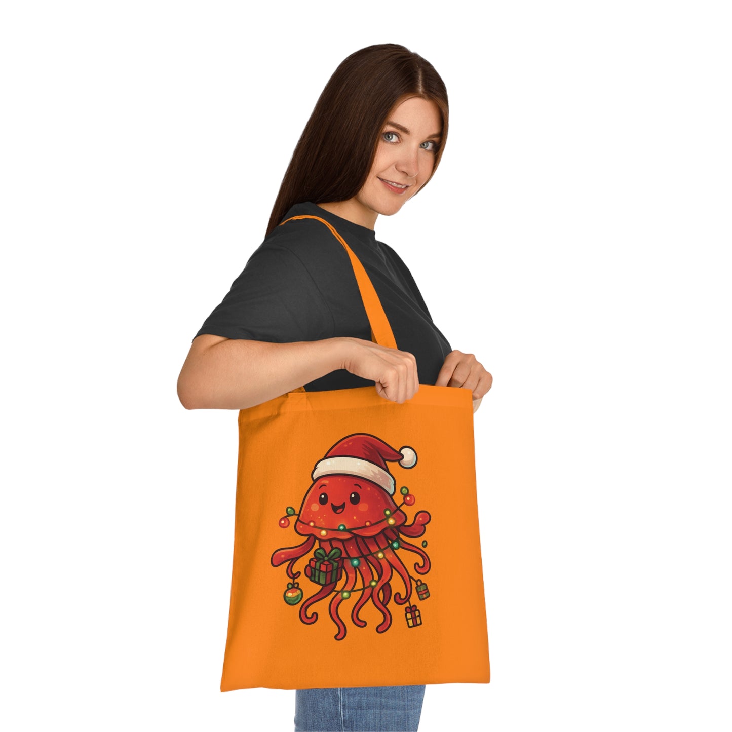 Christmas Jellyfish Tote Bag