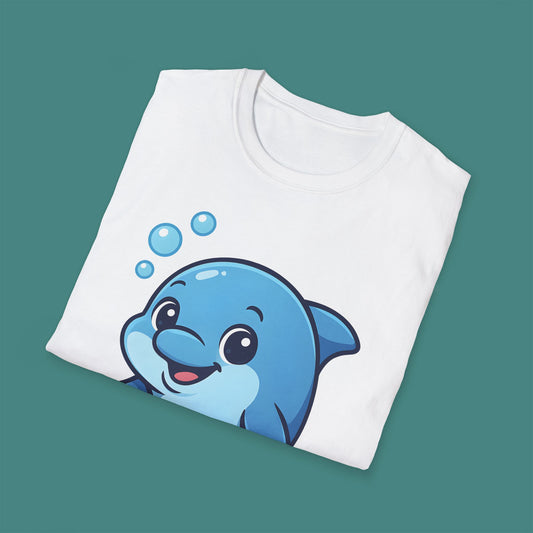 Cartoon Cute Dolphin Unisex T-Shirt