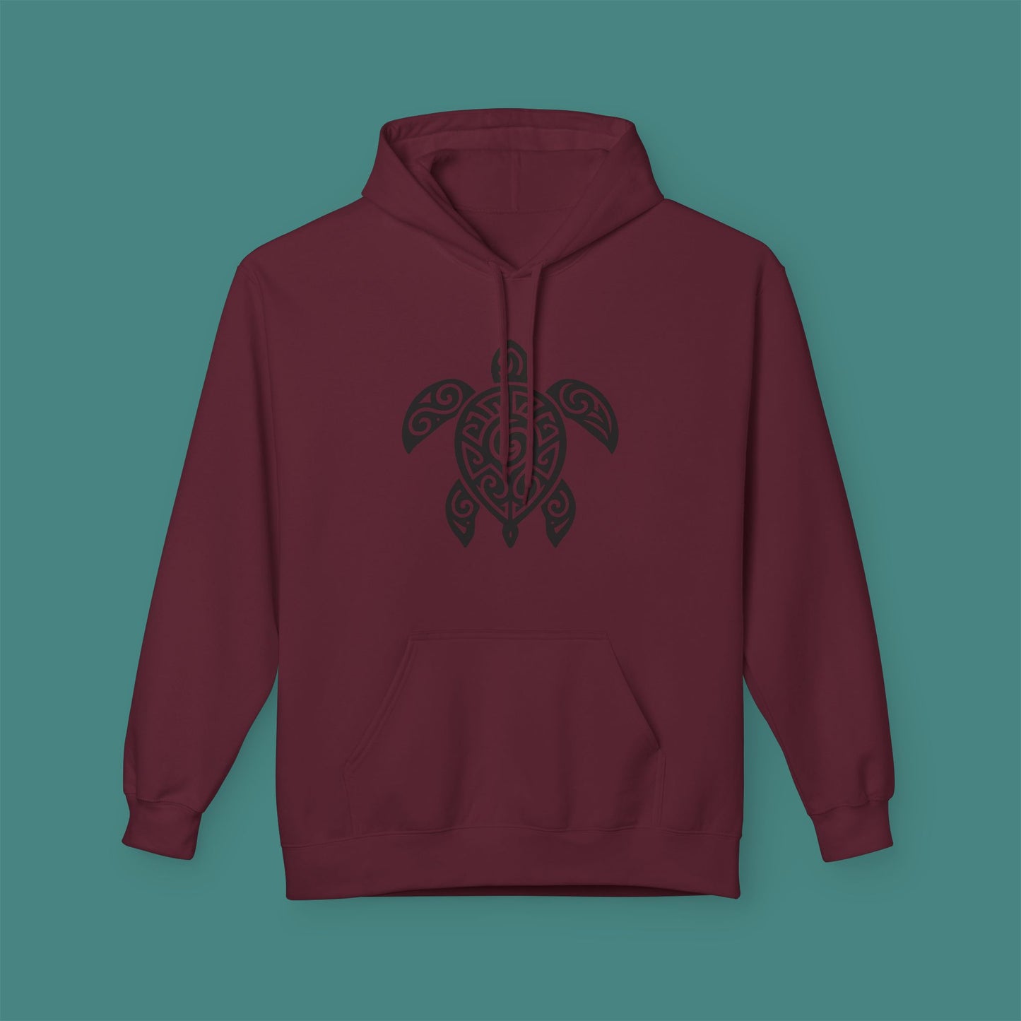 Tribal Tattoo Turtle Fleece Unisex Hoodie