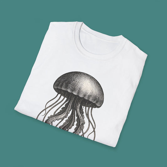 Vintage Etching Jellyfish Unisex T-Shirt