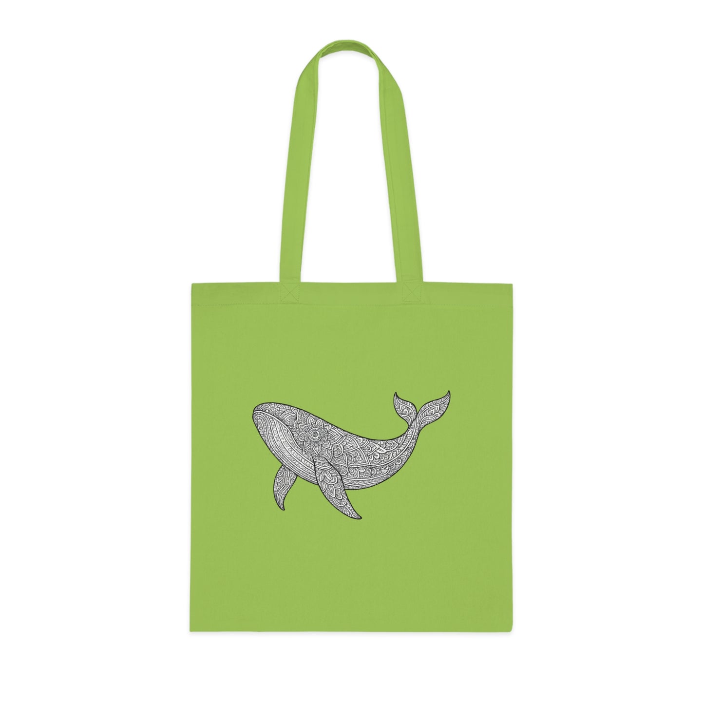 Intricate Mandala Whale Tote Bag