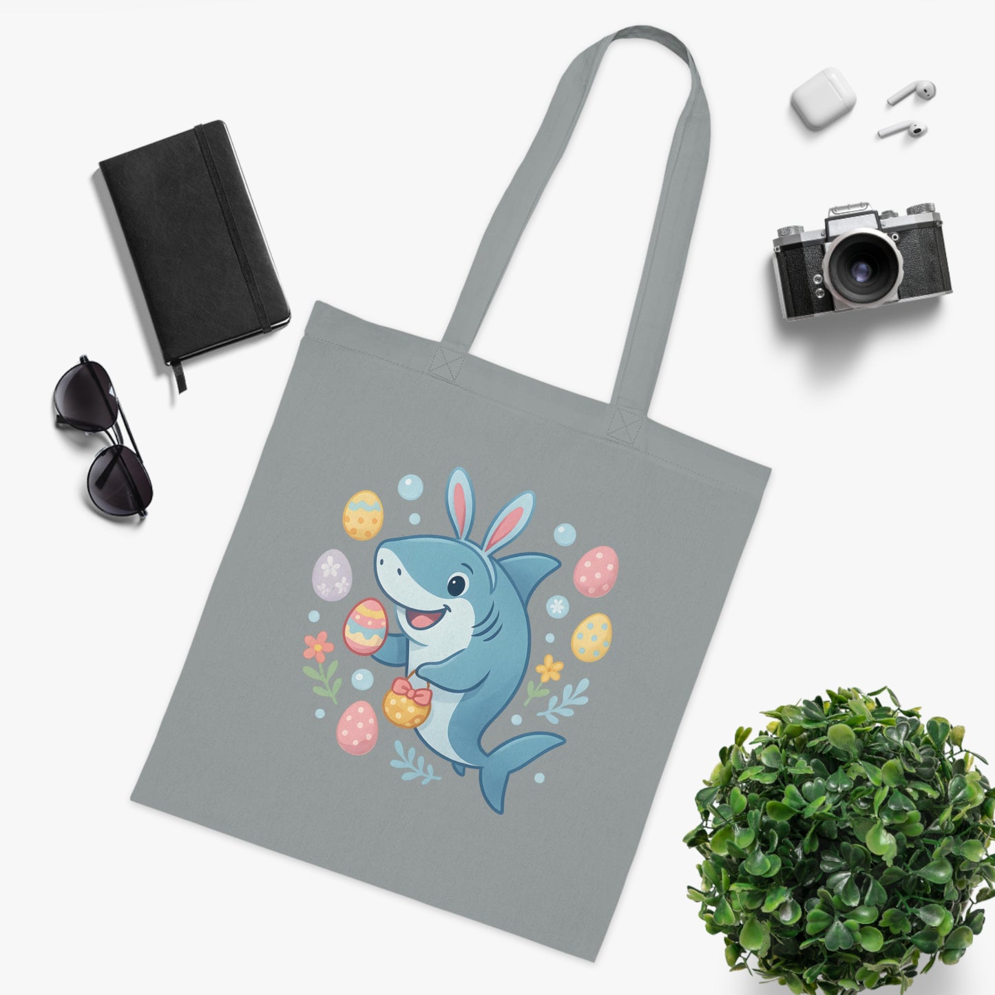 Easter Shark Tote Bag