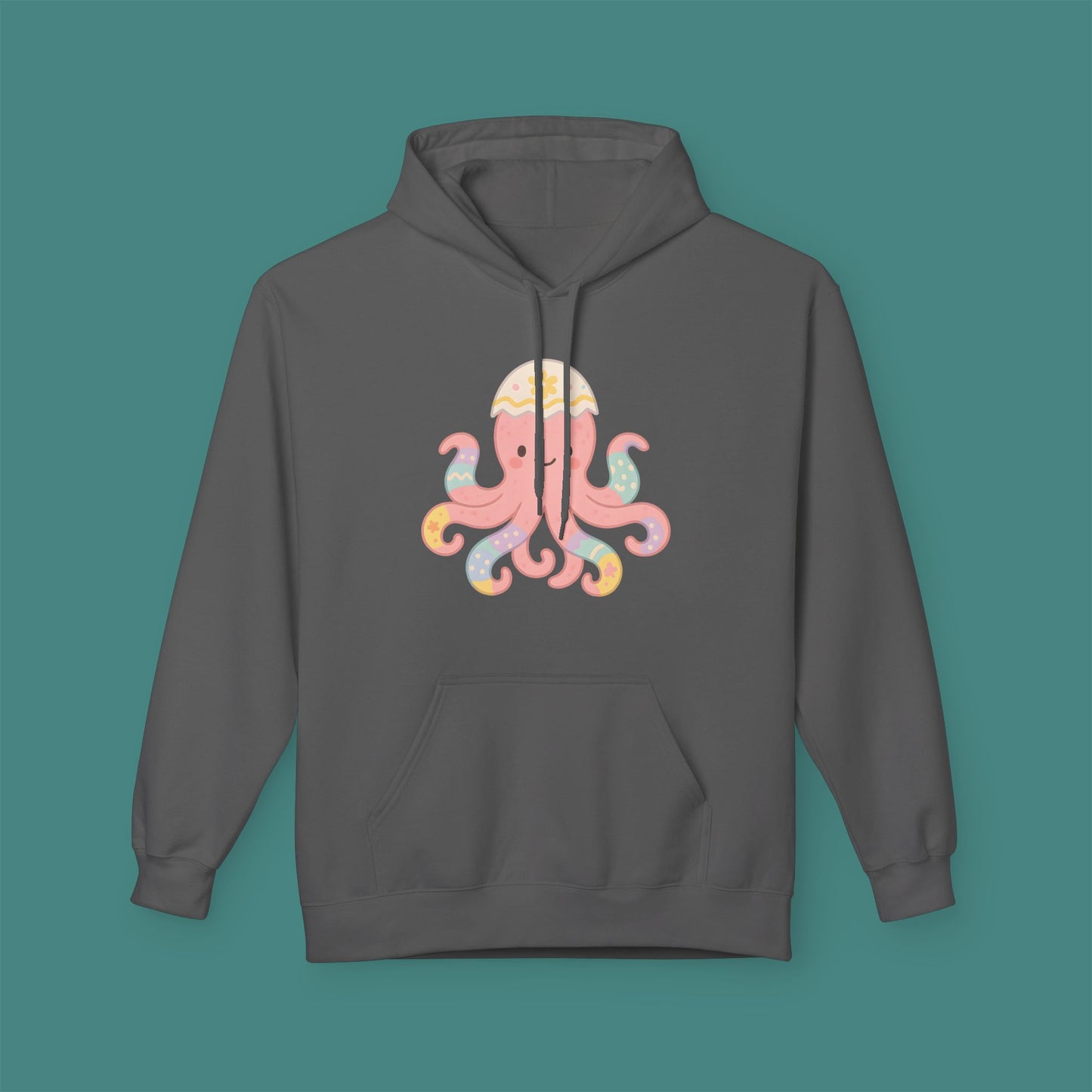Easter Octopus Fleece Unisex Hoodie